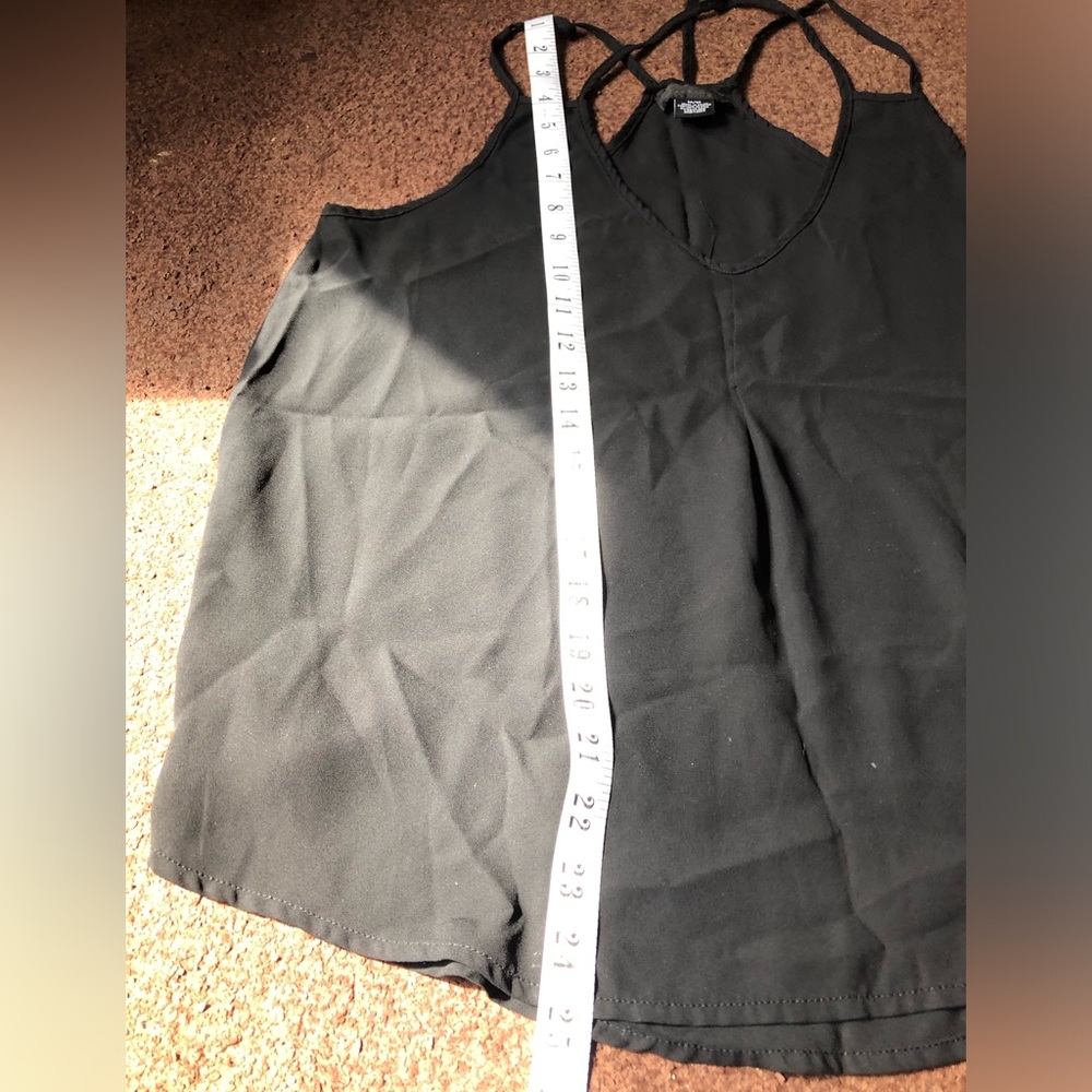 Streetwear Society Black Asymmetrical Backless Camisole - Picture 7 of 8